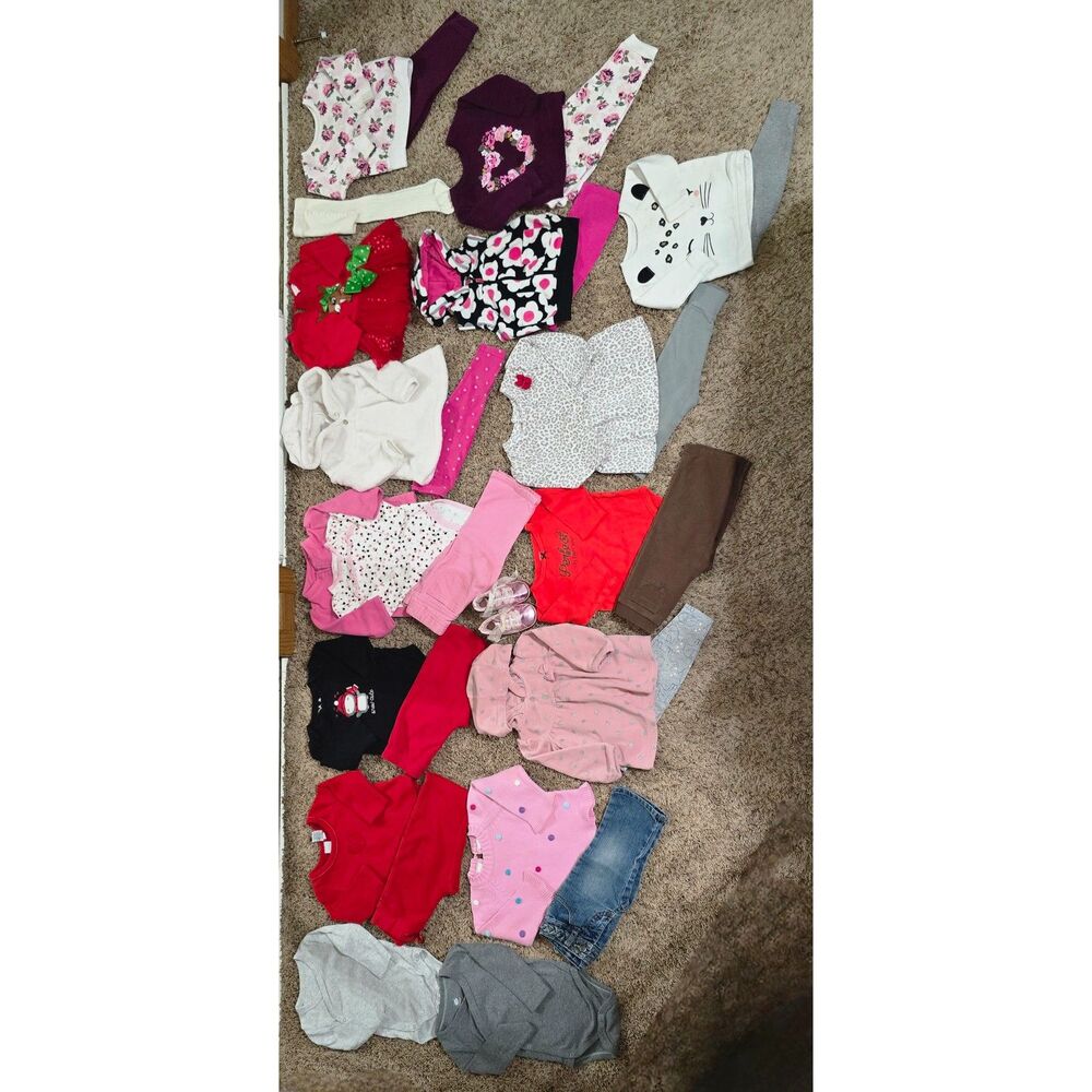 Adorable 12mo Baby Girl Fall/Winter & Holiday Clothing Lot! ❄️🎄